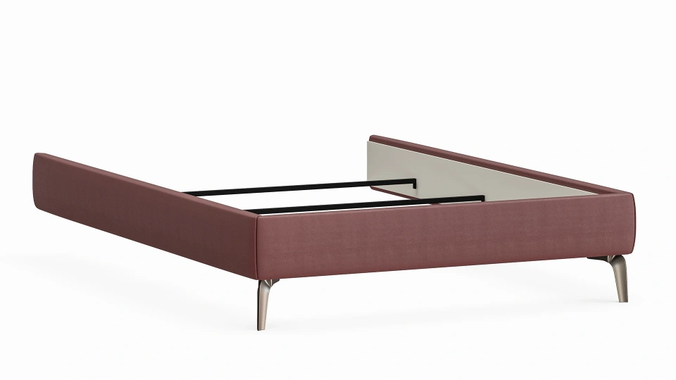 Milena Bed - 160 cm - Untitled - Mauve