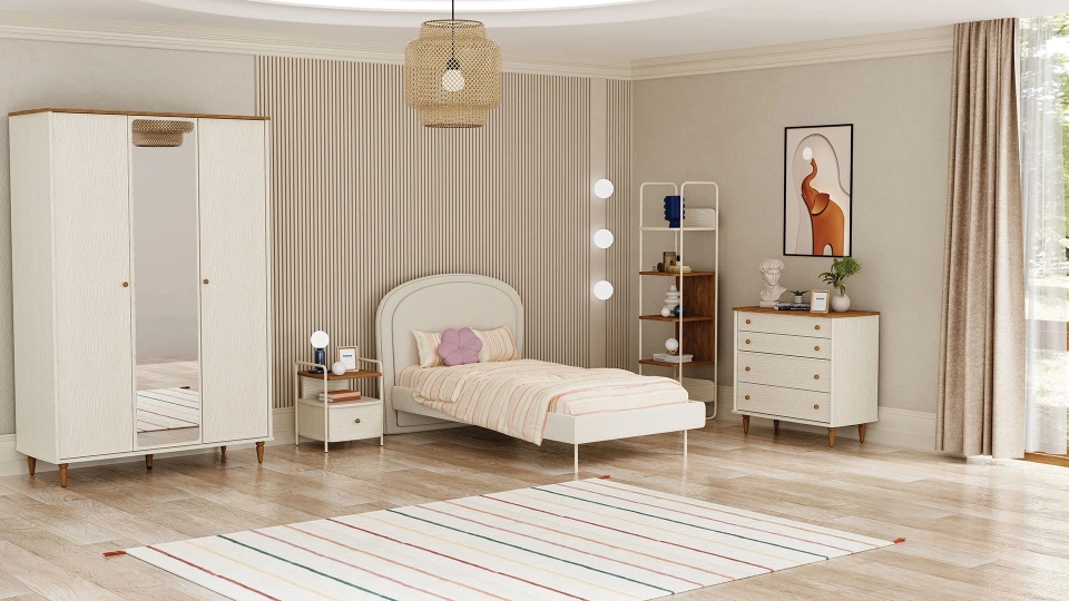 Bloom 3-Door Wardrobe