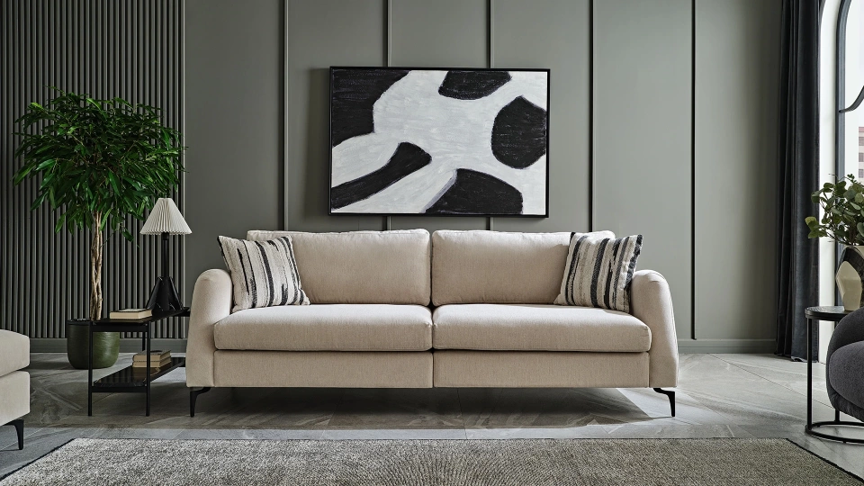 Duetto Three-Seater Sofa - S-Armed