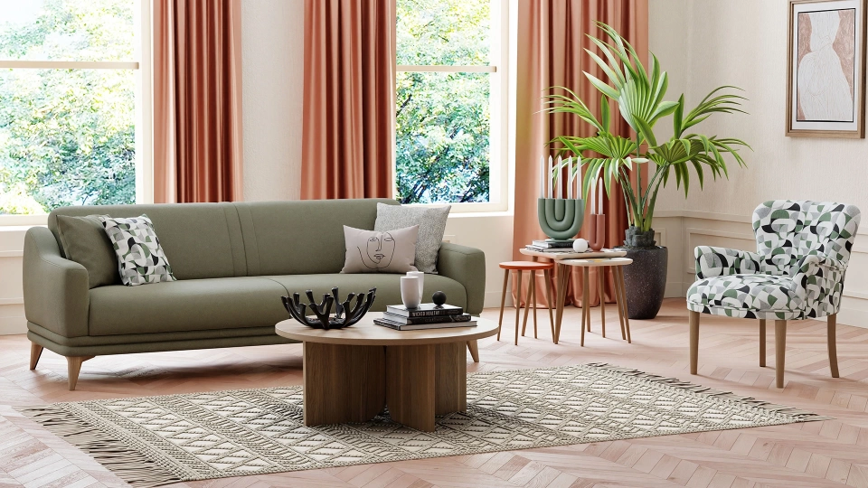 Frame Three Seater Sofa