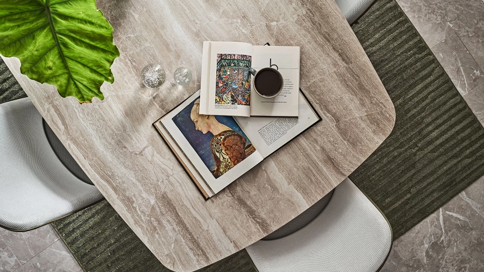 Piero Fixed Dining Table - 180 cm - Terni