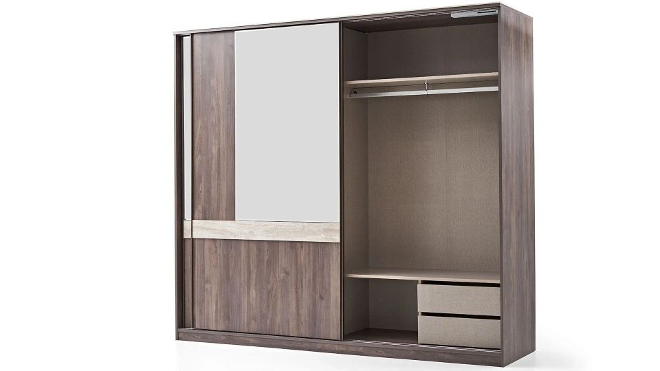 Piero 2 Kapaklı - Sürgülü Dolap - 240 cm