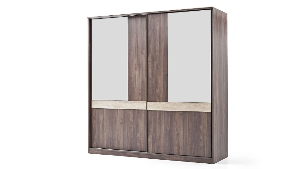 Piero 2 Kapaklı - Sürgülü Dolap - 210 cm