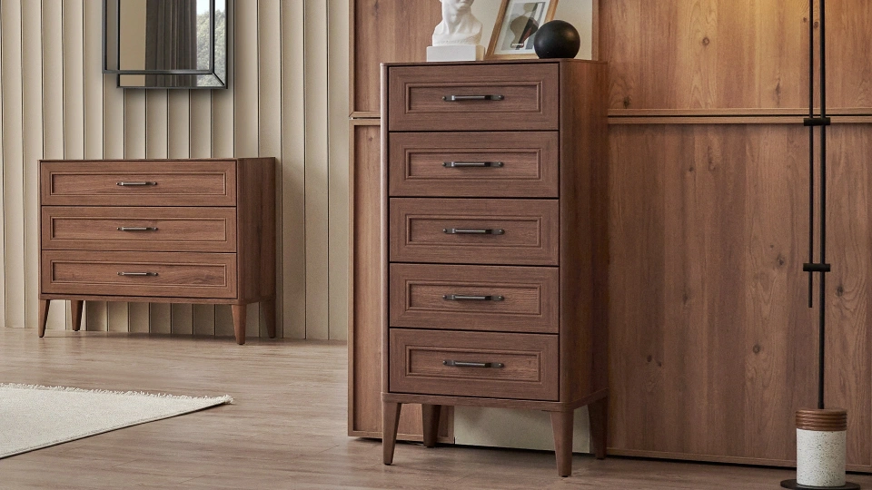 Vermont Tall Narrow Chest of Drawers