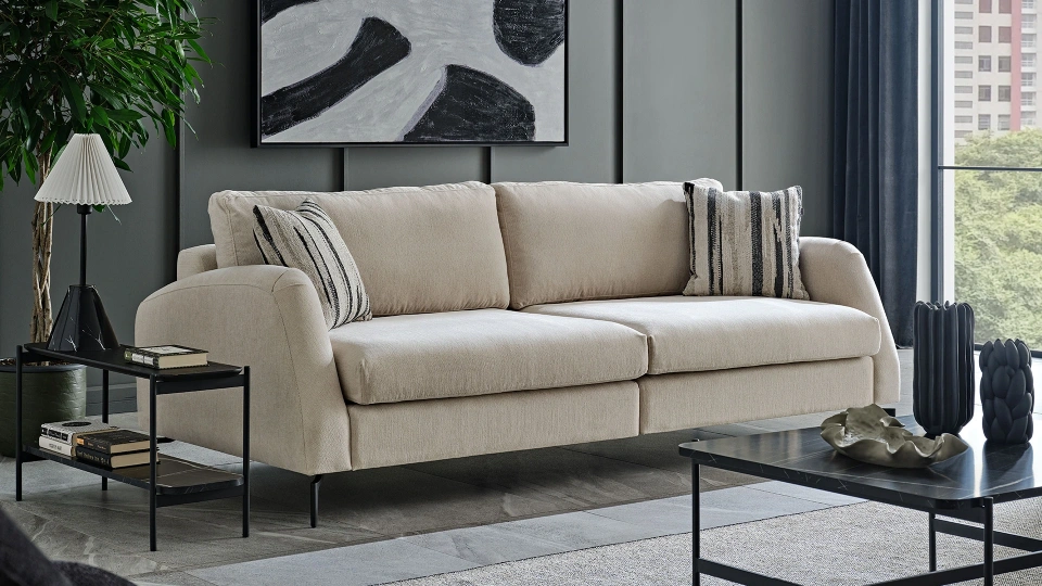 Duetto Three-Seater Sofa - S-Armed