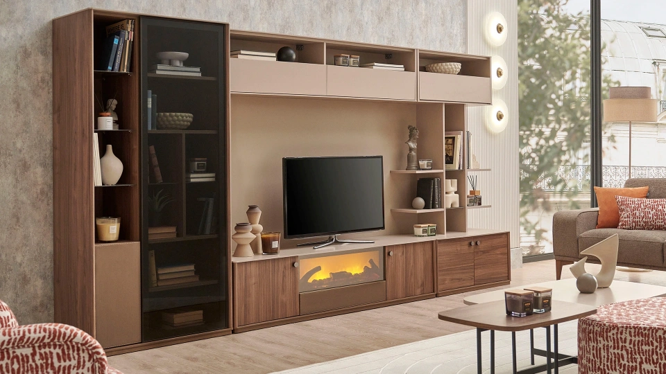 Costa TV Unit Submodule - with Fireplace
