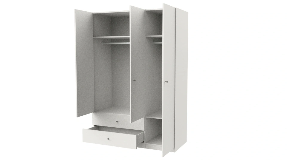 Lutie 3 Kapaklı Dolap