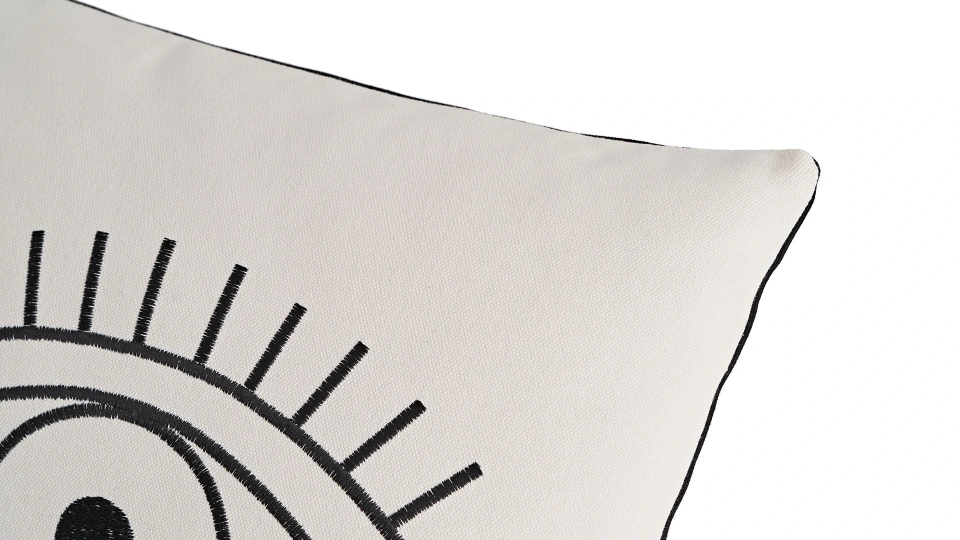 Doğtaş Home Embroidered Eyes Cushion