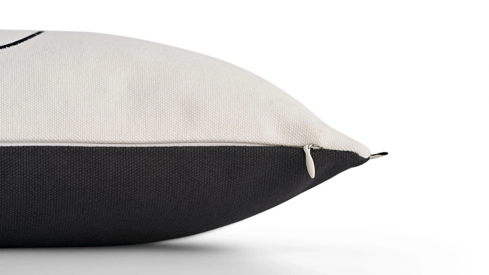 Embroidered Face Pillow