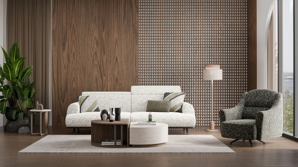 Modern Three Seater Sofa