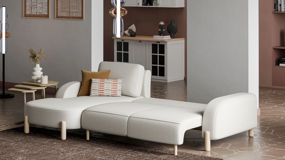Parvi Bed Ottoman Corner Set