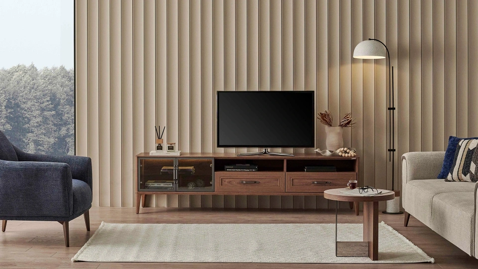 Vermont TV Unit Base Module - 210 cm