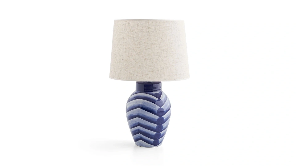 Blue Cube Table Lamp