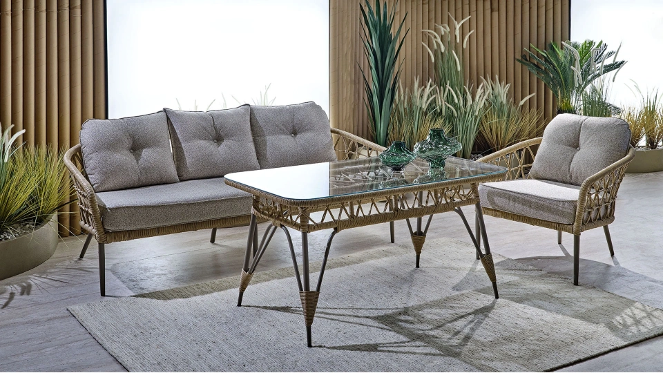 Doğtaş Garden Kirby 3+1+1+Table