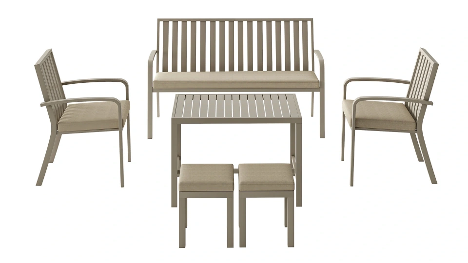 Doğtaş Garden Edena 2+1+1+Ottoman+Coffee Table