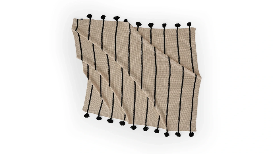 Natural Aria Sofa Throw