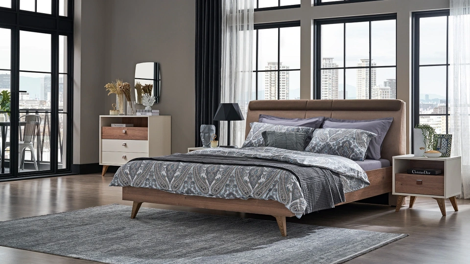 Mayer Bed - 180 cm - Titled
