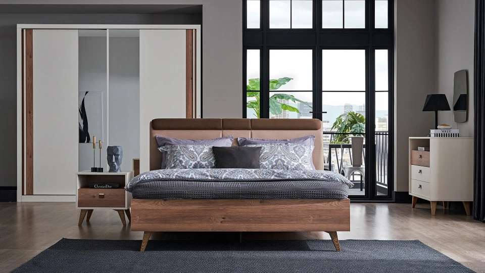 Mayer Bed - 180 cm - Titled