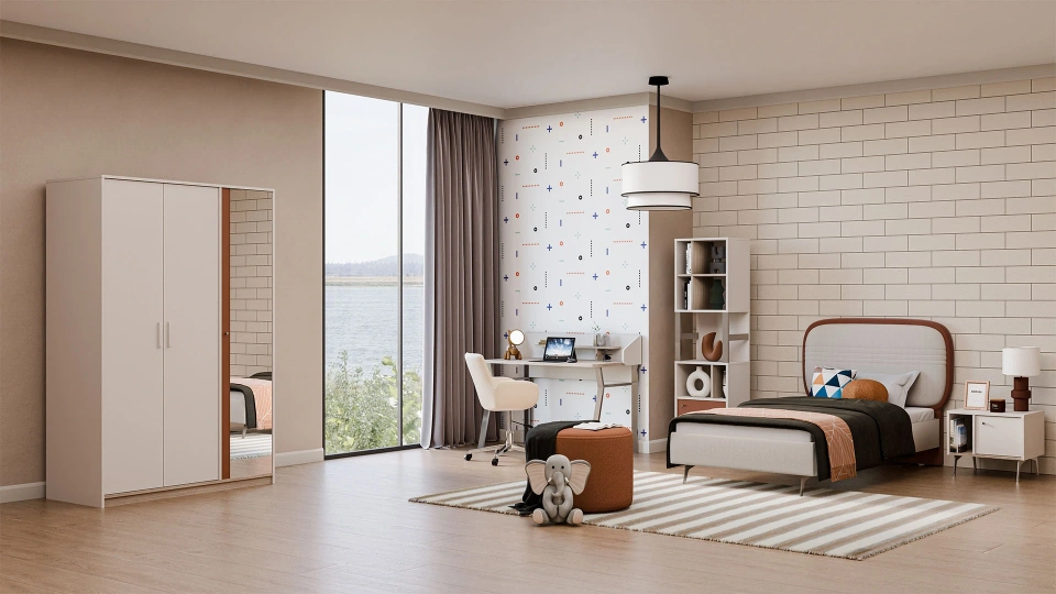 Doris 3 Kapaklı Dolap