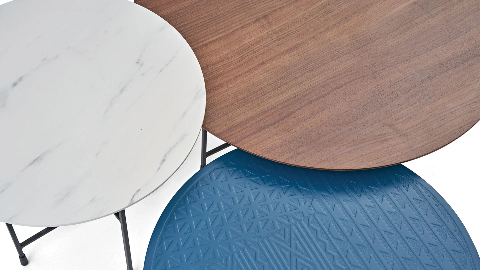 Maleki Coffee Table - Marble Pattern