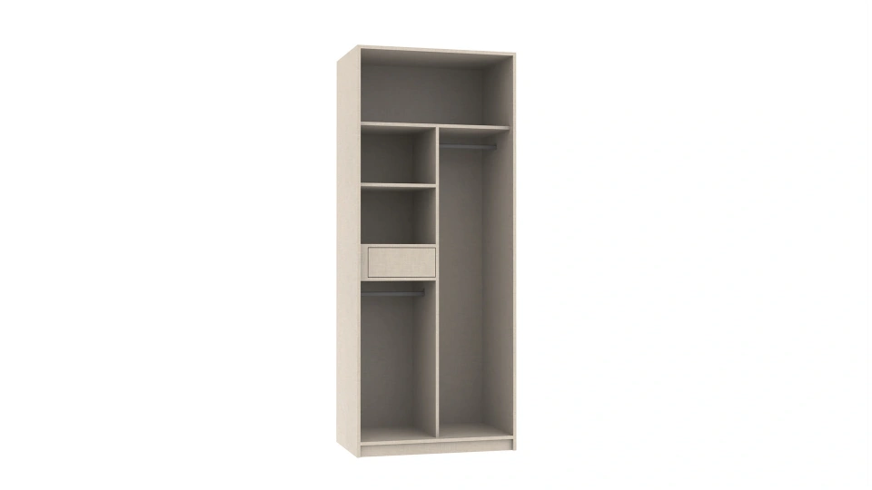 Integra 2-Door Wardrobe - Full-Length Clothing Rail