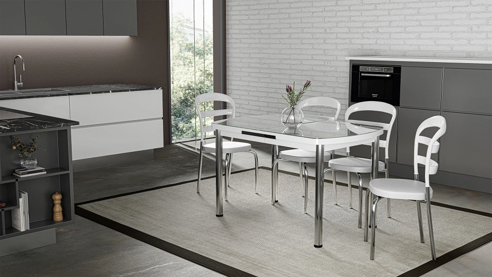 Noa Kitchen Table - White