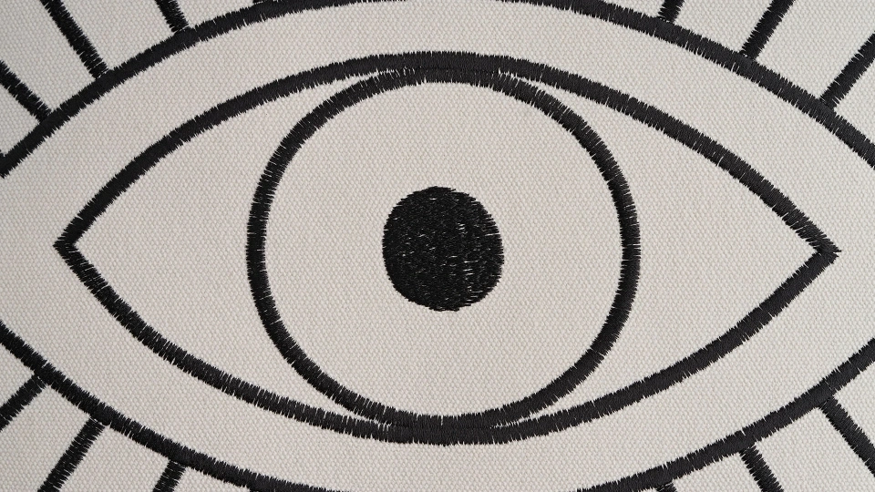 Doğtaş Home Embroidered Eyes Cushion