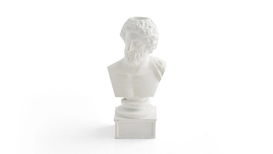Zeus Candlestick Figurine
