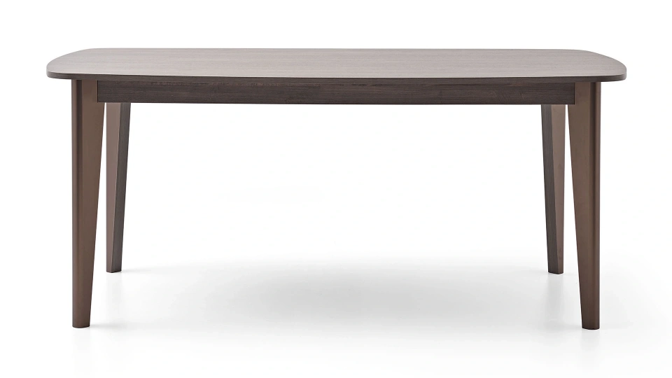 Piero Fixed Dining Table - 180 cm - Dark Brown