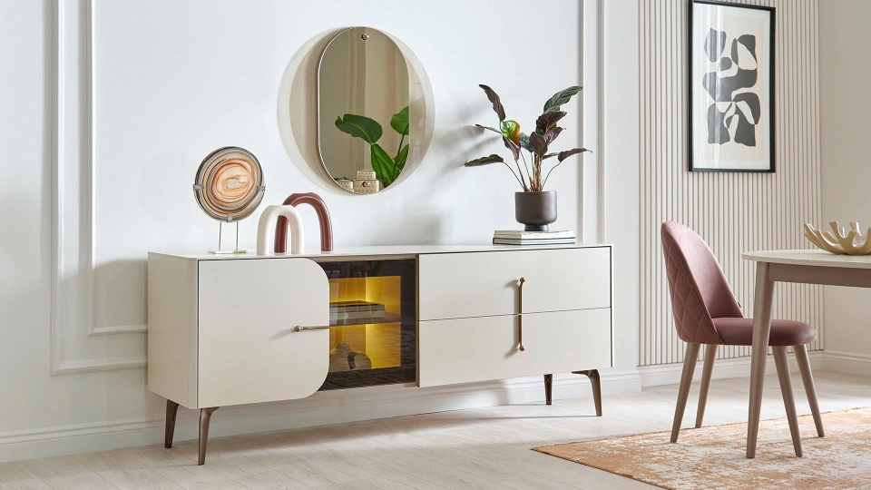 Milena Console - Dresser Mirror