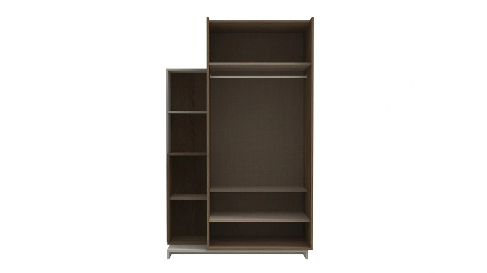 Theo 2-Door Open Shelf Cabinet