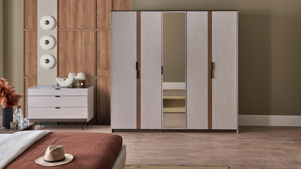 Lea 5-Door Wardrobe
