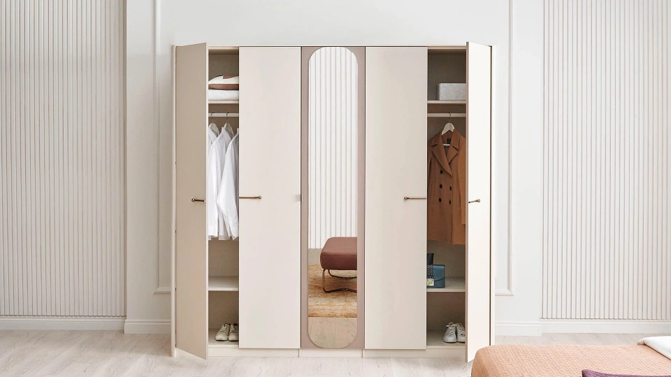 Milena 5-Door Wardrobe