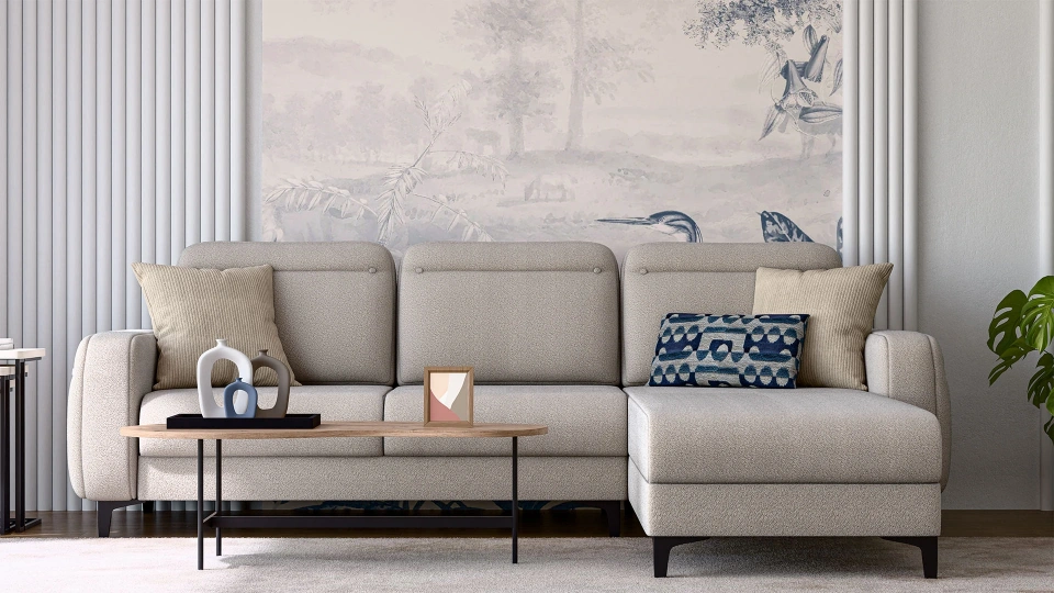 Lumeris Upholstered Bedside Ottoman