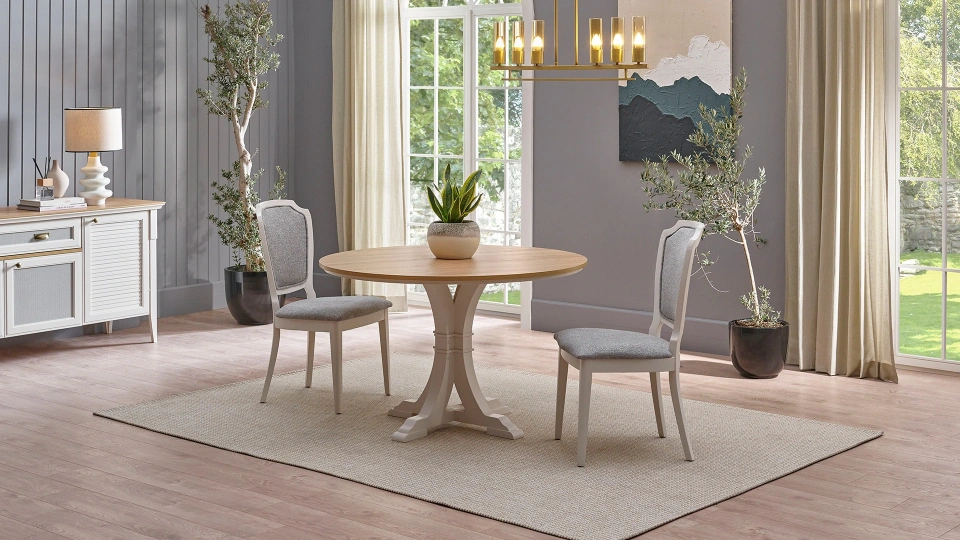 Tuscany Fixed Dining Table - Round