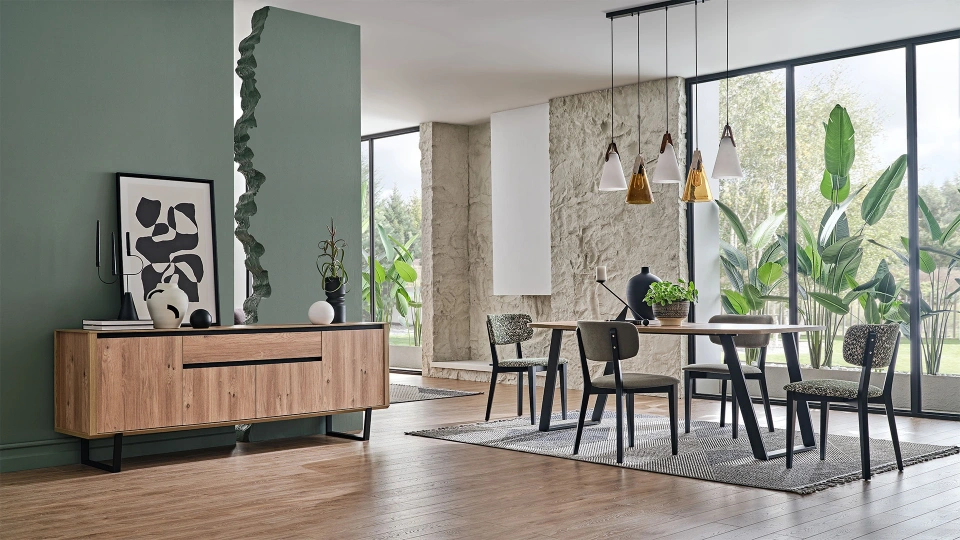 Solid Sabit Yemek Masası - 190 cm