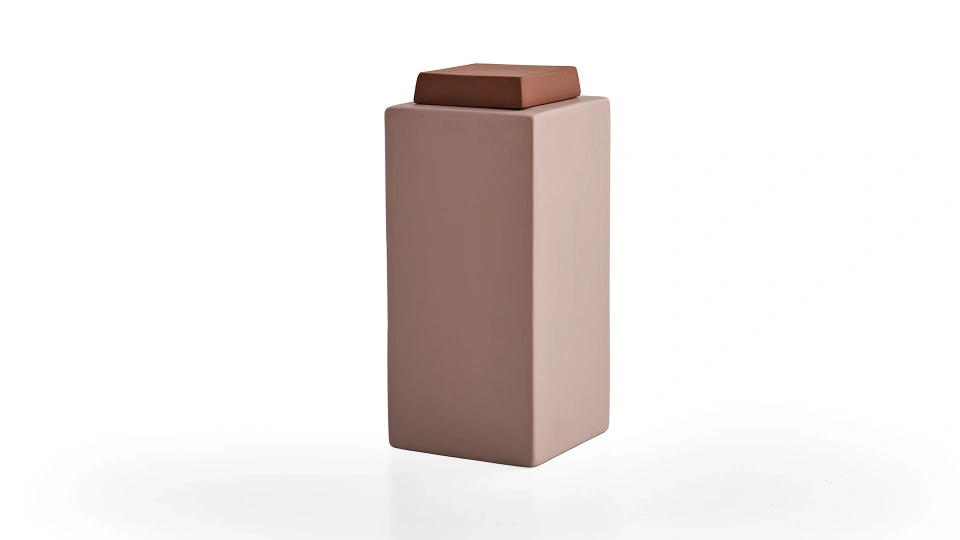 Square Lid Vase