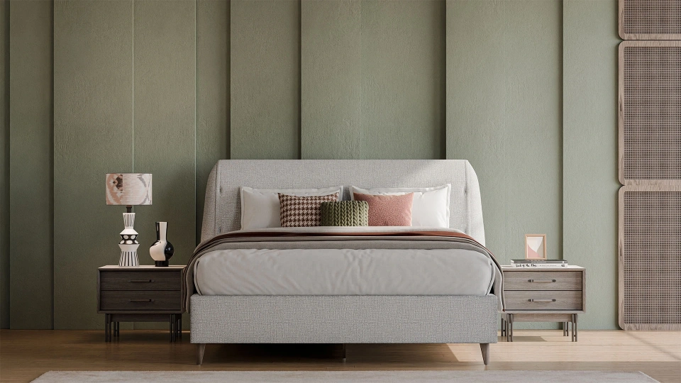 Calista Upholstered Bed Base - 160 cm