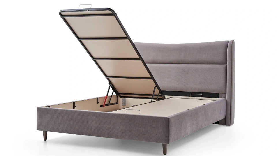 Piero Wooden Bed - 160 cm - Untitled