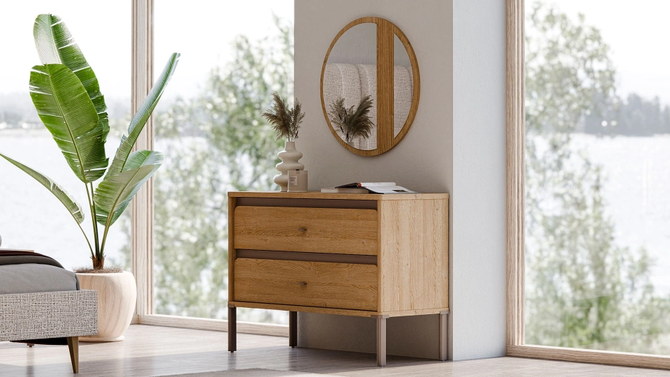 Kalia Console - Chest of Drawers Mirror