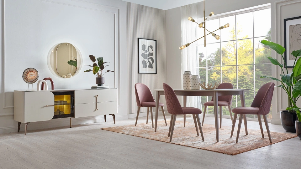 Milena Fixed Dining Table - 180 cm