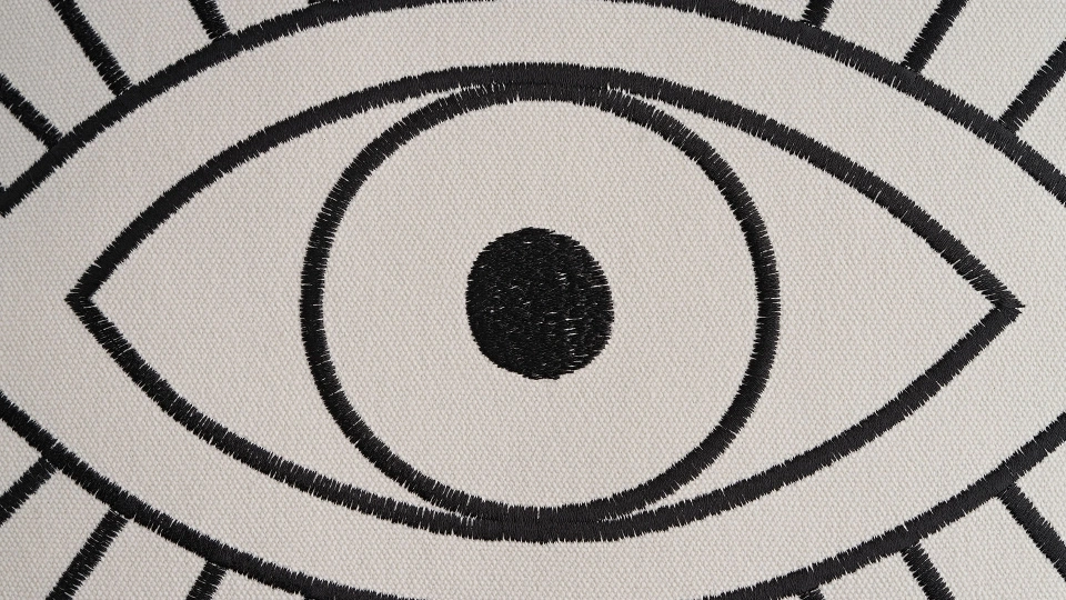 Doğtaş Home Embroidered Eyes Cushion