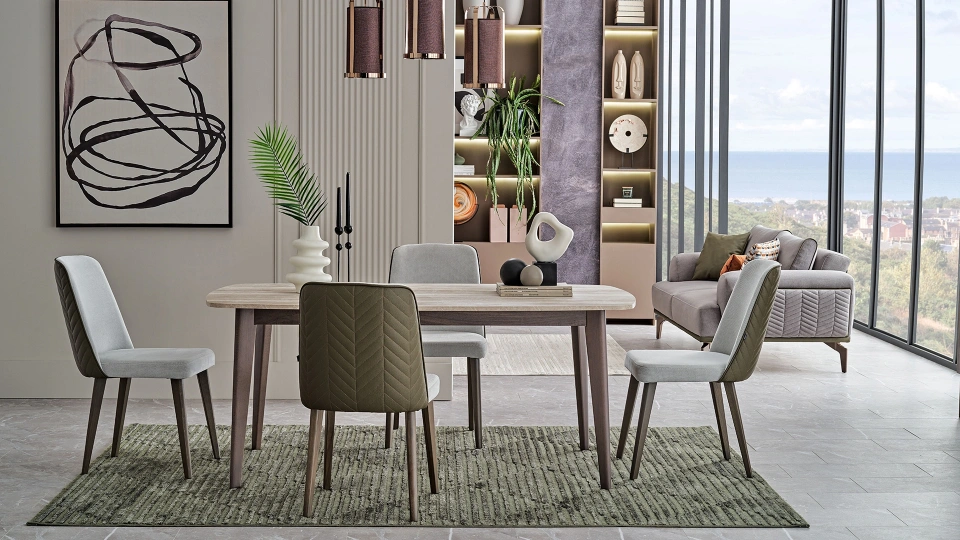 Piero Fixed Dining Table - 180 cm - Terni