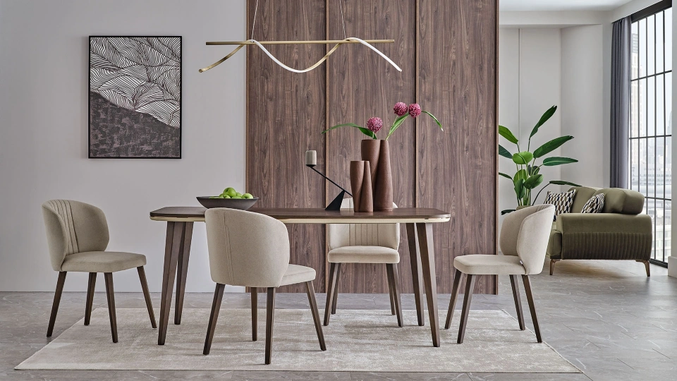 Bend Fixed Dining Table