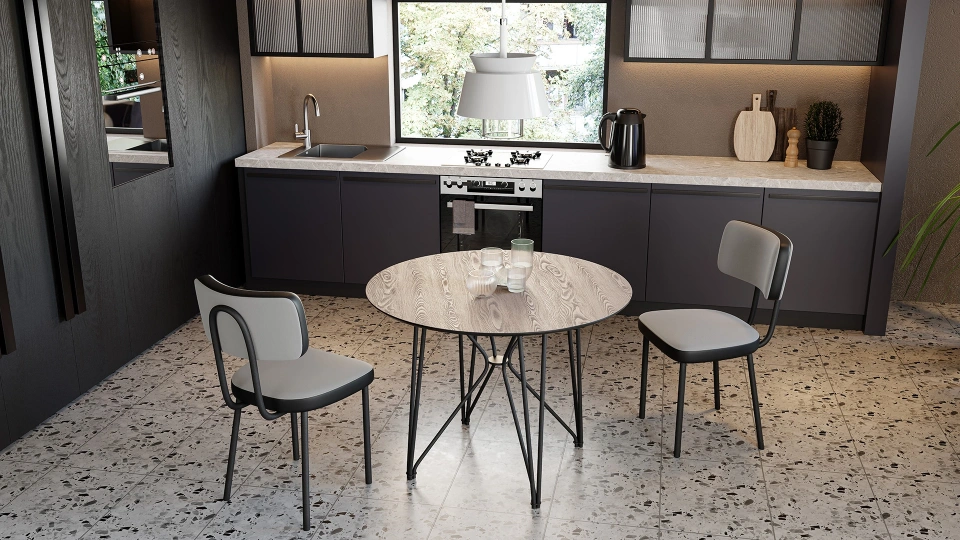 Bronte Kitchen Table - Grey-Oak