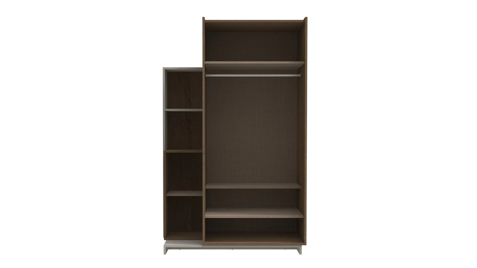Theo 2-Door Open Shelf Cabinet