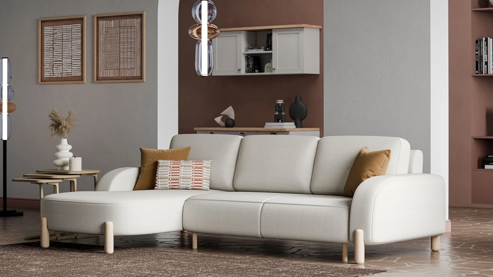 Parvi Bed Ottoman Corner Set