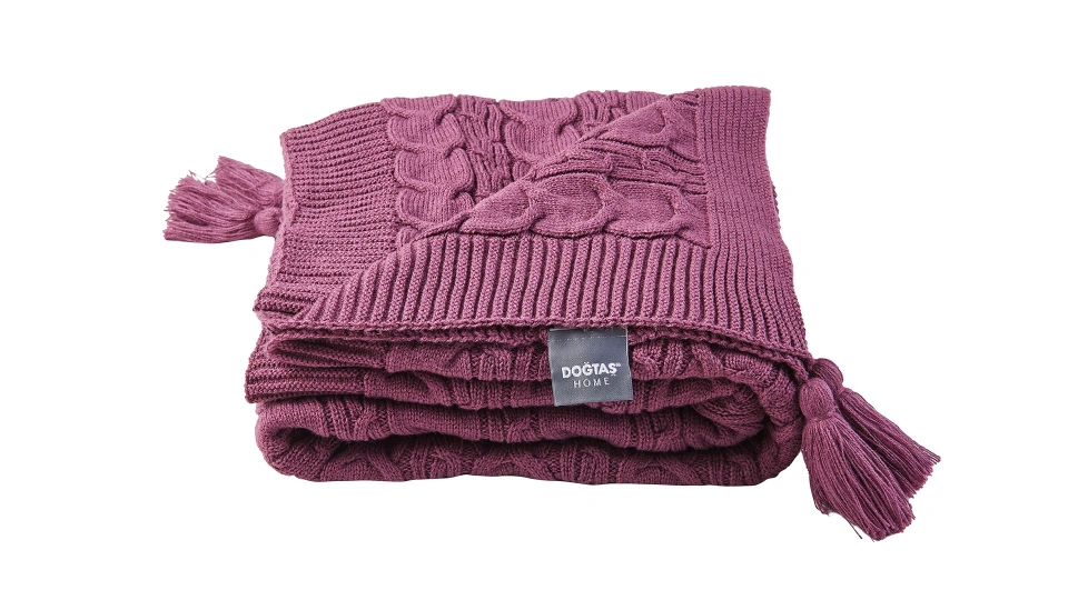 Doğtaş Home Plum Triana Sofa Throw