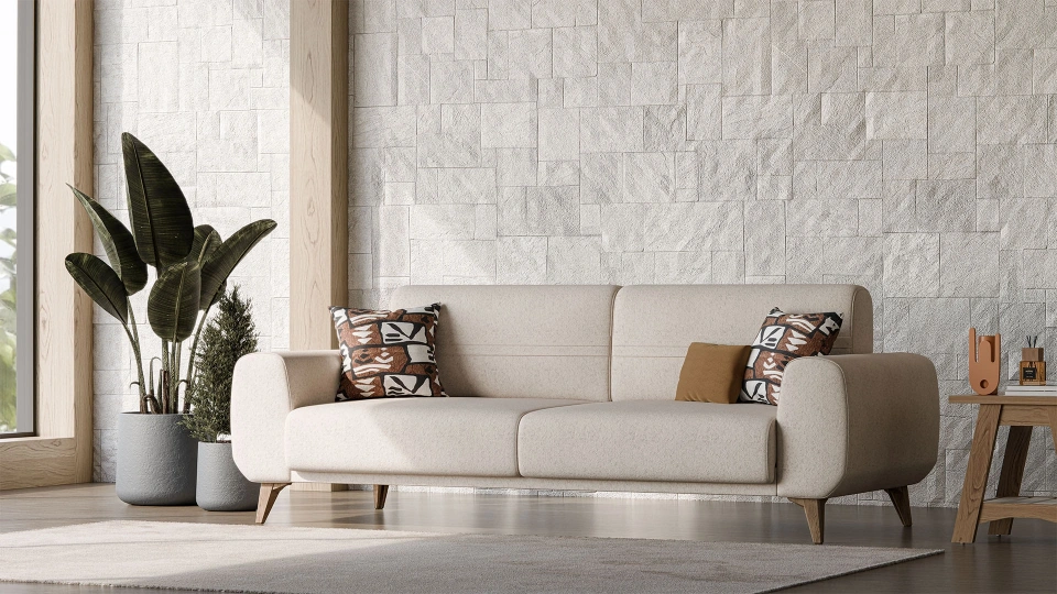 Doğtaş Calmera Three-Seater Sofa Bed with Storage