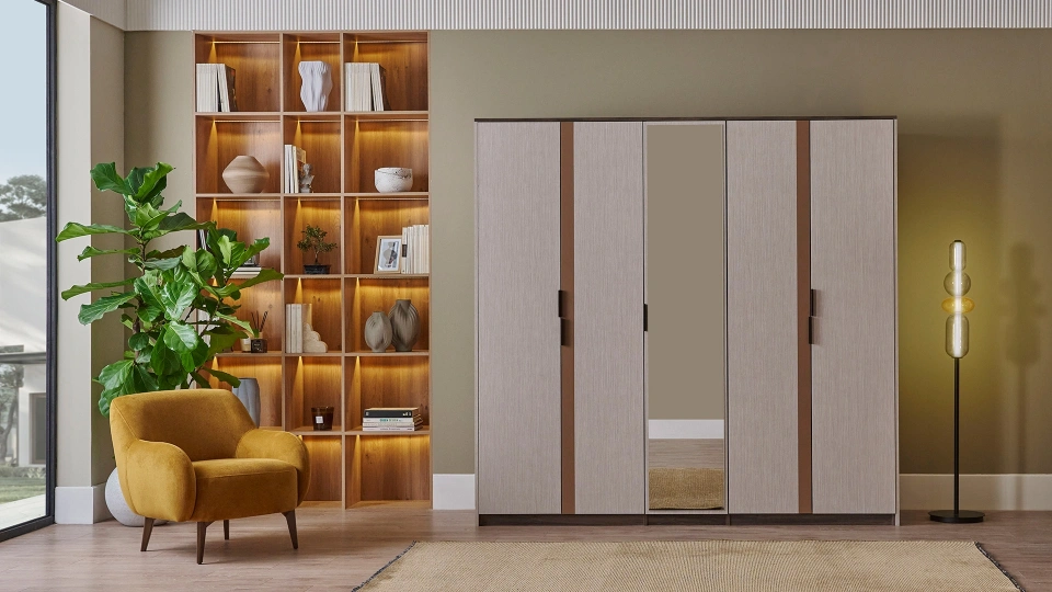 Lea 5-Door Wardrobe